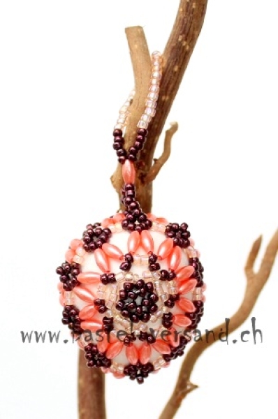 Perlenei ca. 4,5cm  koralle