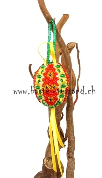 Perlenei ca. 4,5cm orange