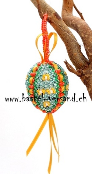 Perlenei ca. 4,5cm türkis