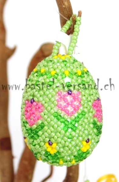 Perlenei ca. 5cm grün