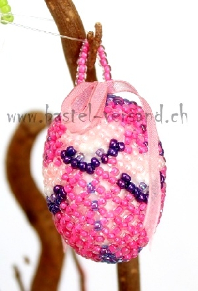 Perlenei ca. 4cm rosa