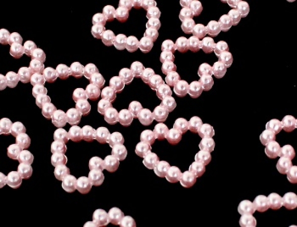 Perlenherz 12mm rosa