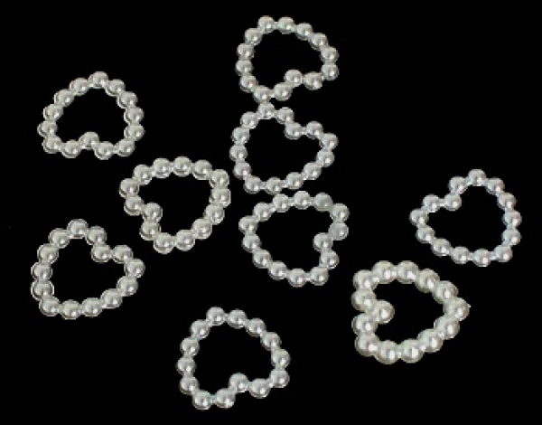 Perlenherz zartgelb 11mm