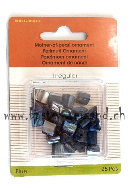 Perlmutt Irregular blue