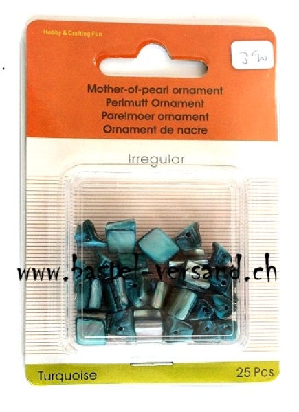 Perlmutt Irregular turquoise