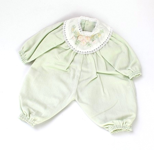 Puppenoverall hellgrün für 30cm Puppe