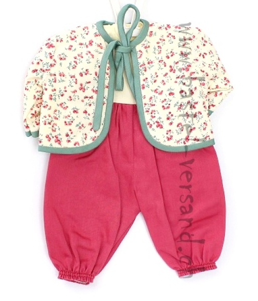 Puppenoverall mit Jacke für 35cm Puppe