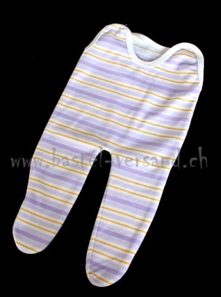 Puppenstrampler gestreift für 60cm Puppe