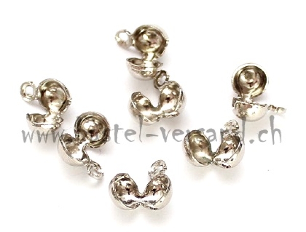 Quetschkalotte 5mm silberfarbig