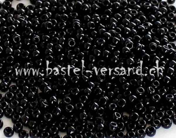 Toho Rocailles-Perlen 9/0 schwarz 308