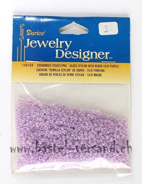 Rocailles-Perlen 2,2mm purple