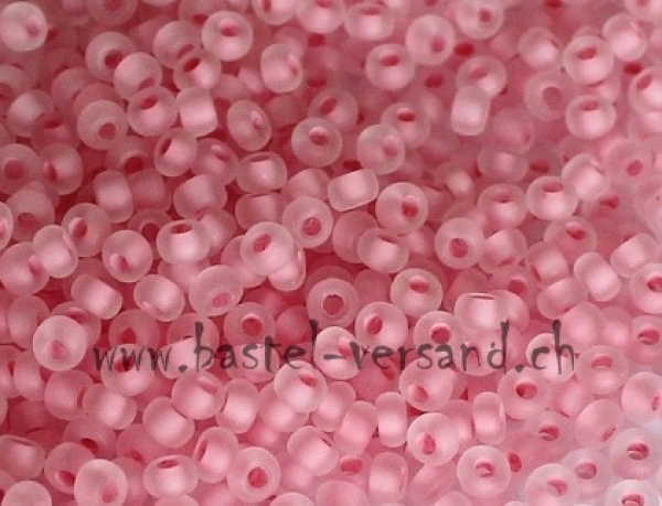 Rocailles-Perlen 9/0 gefrostet rosa 4037