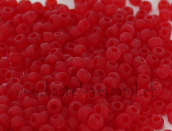 Rocailles-Perlen 9/0 gefrostet rot 3061