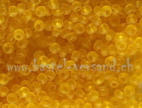Rocailles-Perlen 9/0 gefrostet sonnengelb
