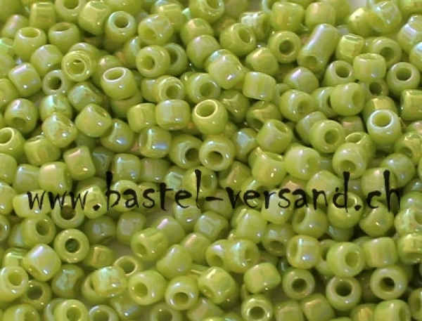 Rocailles-Perlen 9/0 hellgrün 5013