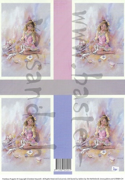 Schnittbogen Mädchen mit Schlittschuh