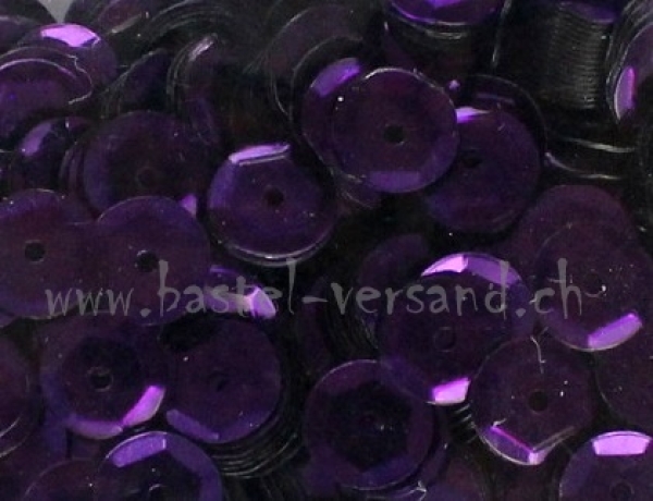 Schüsselpailletten 10mm violett