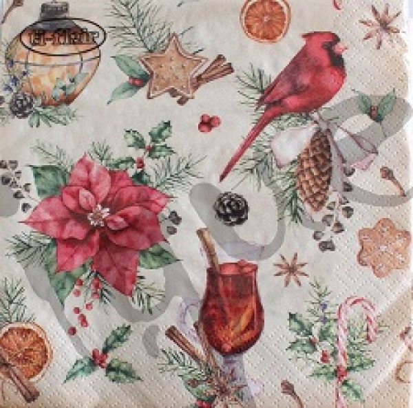 Serviette mulled wine