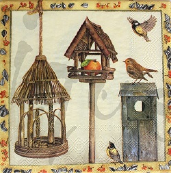 Serviette vogelhäuser