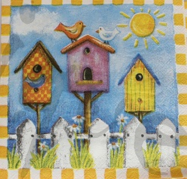 Serviette vogelhäuser