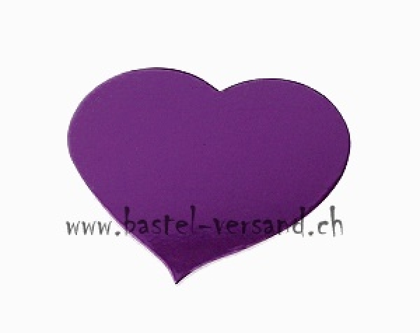 Spiegelherz 3,2cm violett