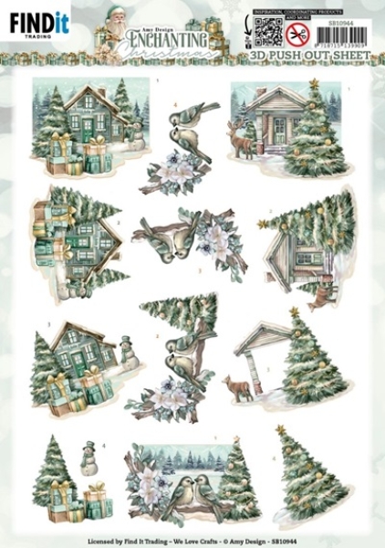 3D Stanzbogen Christmas Village