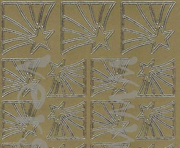 Sticker Ecken Sterne (8533) gold