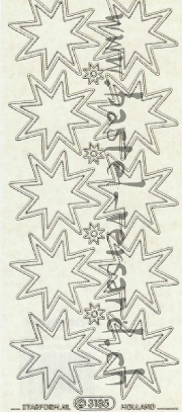 Sticker Sterne transparent (3185) gold