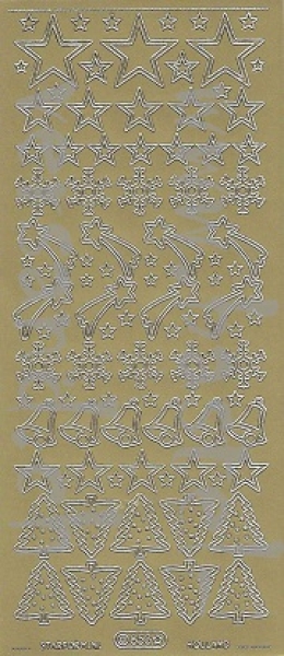 Sticker Weihnachtsmotive (853) gold