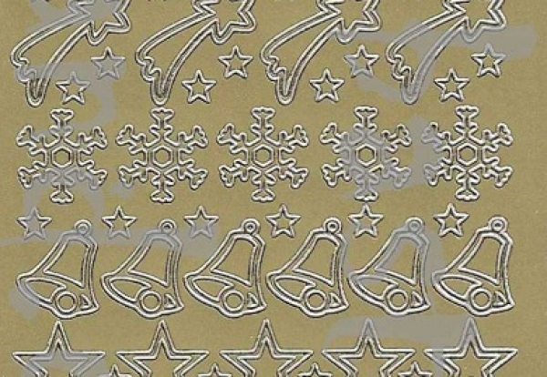 Sticker Weihnachtsmotive (853) gold