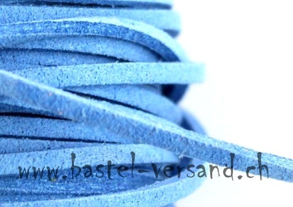Suede Cord (Faux) blau 2,5mm