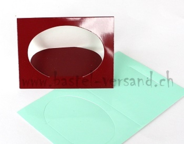 Tischkarte Aufsteller "Oval" (klein) hellgrün