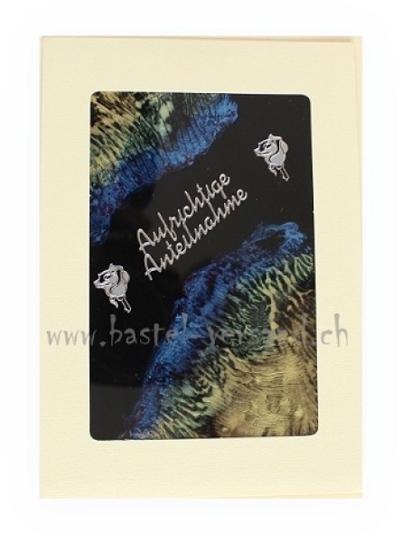 Trauerkarte "Aufrichtige Anteilnahme"