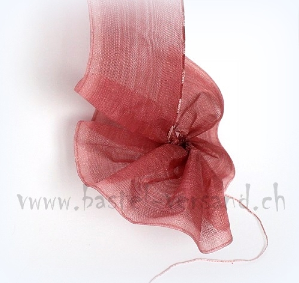 Tüll Ziehband 7cm weinrot