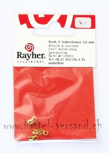 Verbindung für Lederriemen 1,5mm