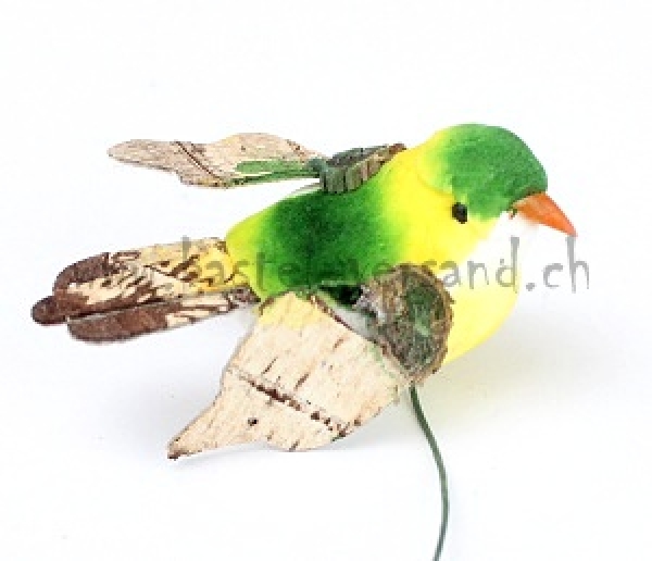 Vogel 5,7cm grün
