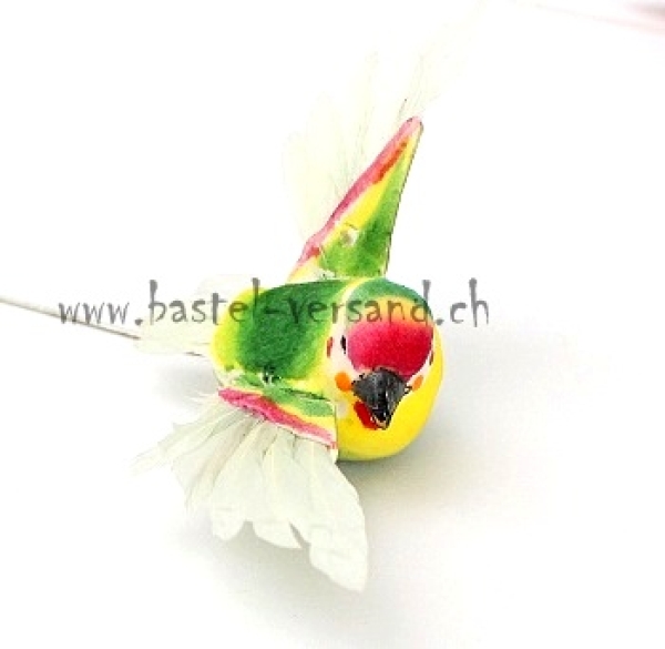 Vogel fliegend 5cm grün