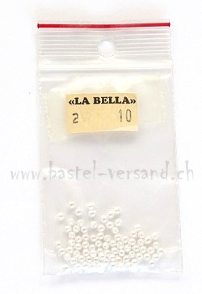 Wachsperle 2mm weiss