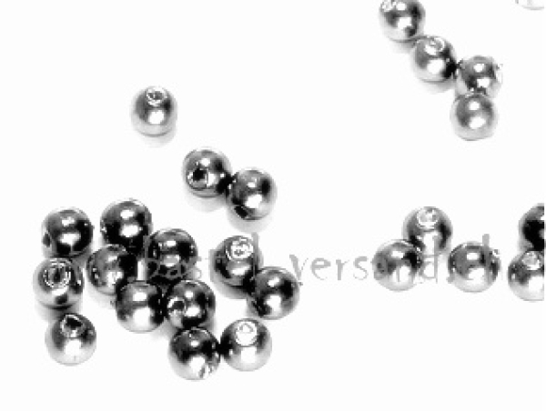 Wachsperle 3mm anthrazit