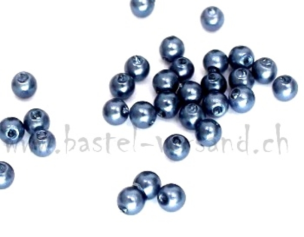 Wachsperle 3mm jeansblau