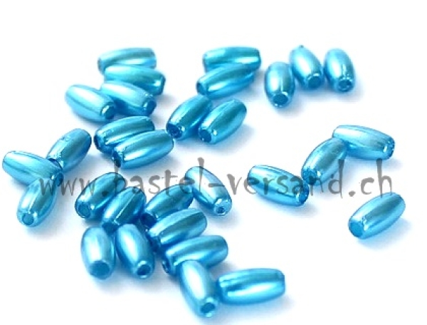 Wachsperle Reiskorn (Olive) 6 x 3mm petrol