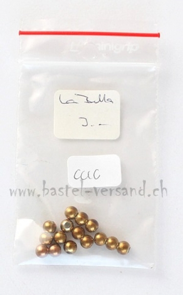 Wachsperle 4mm altgold