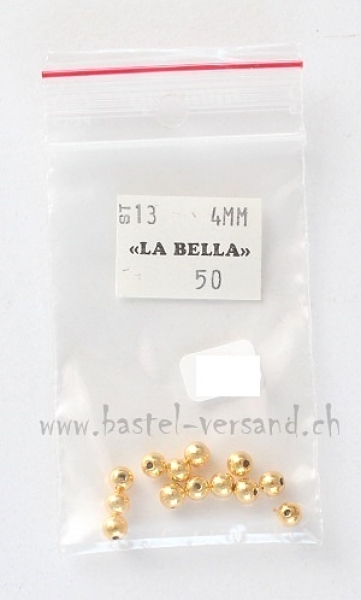 Wachsperle 4mm gold