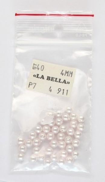 Wachsperle 4mm blassrosa