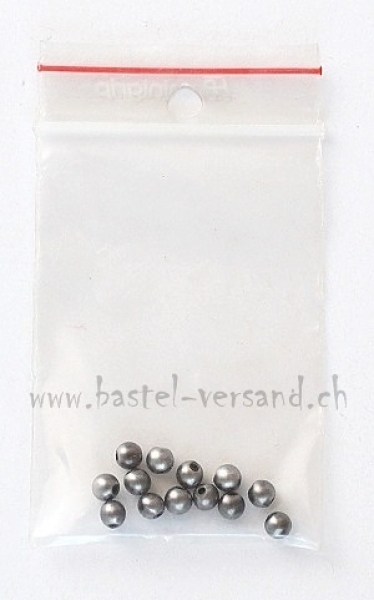 Wachsperle 4mm anthrazit