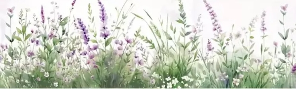 Selbstklebeband 5cm Blumen violett