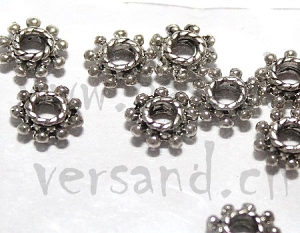 Abstandhalter Perle antik silber