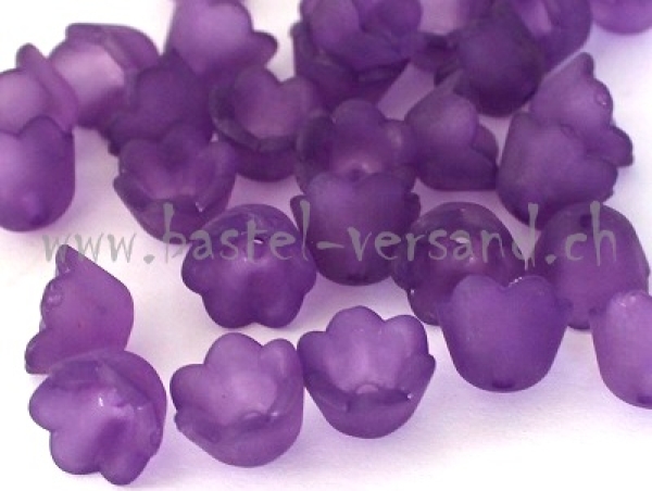 Acryl Blüte 10mm violett
