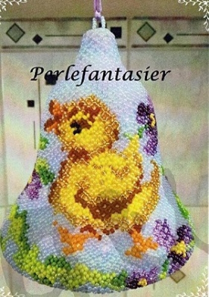 Perlefantasier 1705 Glocke 16cm Küken