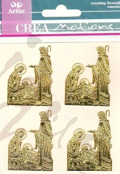 Krippenszene (Artoz) glanzgold